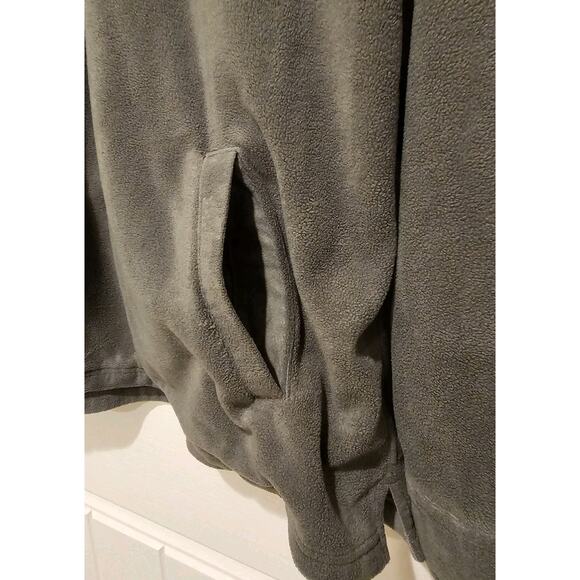 Vissla 1/4 Button Snap Pullover Hoodie Fleece Green Mens XL - Picture 4 of 11